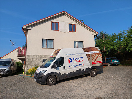 Izolace šikminy střechy v Sedletíně na Havlíčkobrodsku